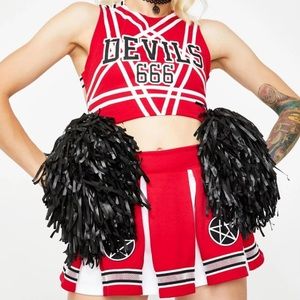 Dolls Kill Devils cheerleader costume